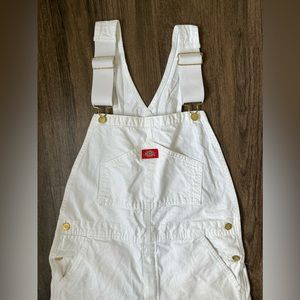 Vintage Dickie’s Overalls Dungarees Carpenter Straight Leg 35x32 White